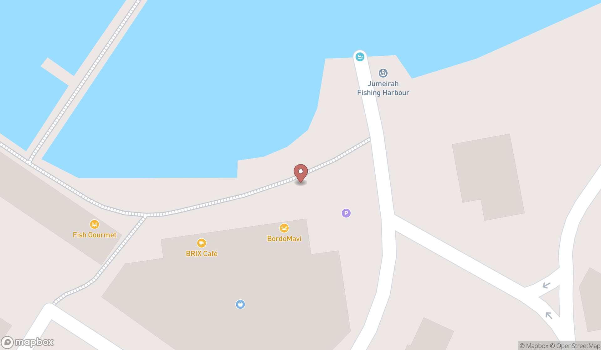 Map showing the ranked adaptive sports centers in Dubai, Dubai
