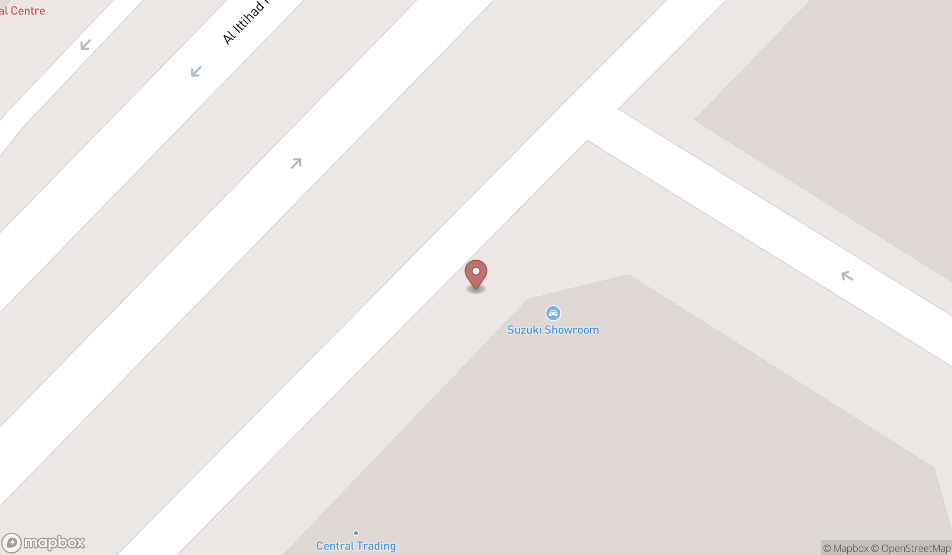 Map showing the ranked citroen dealers in Dubai, Dubai