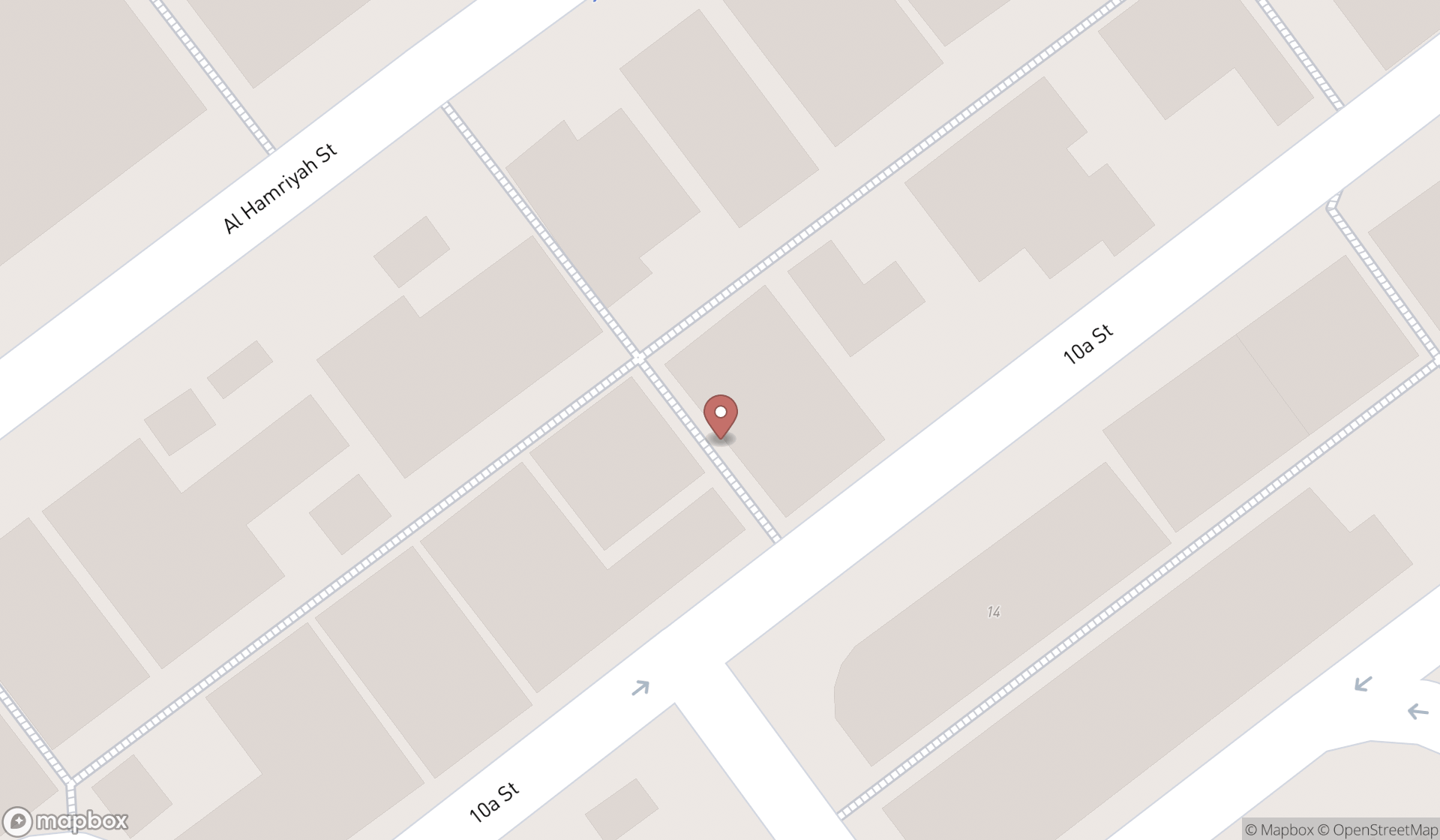 Map showing the ranked foreman builders associations in Dubai, Dubai