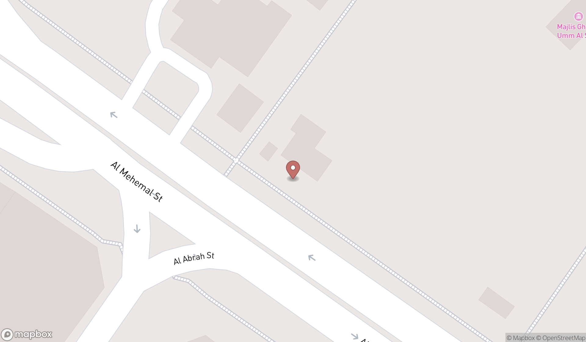Map showing the ranked historical place museums in Dubai, Dubai