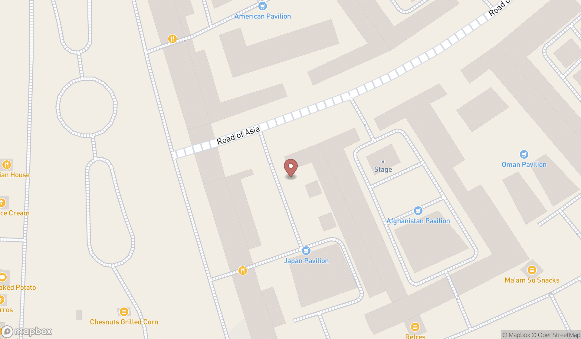 Map showing the ranked mexican grocery stores in Dubai, Dubai