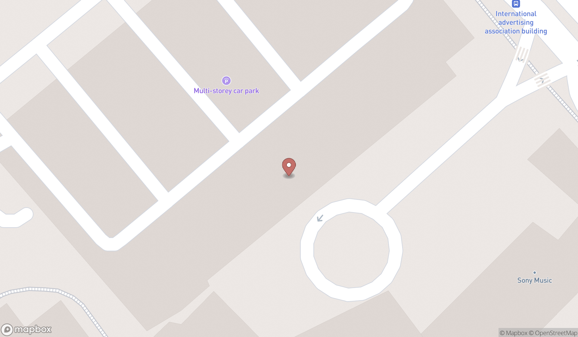 Map showing the ranked parkings in Dubai, Dubai