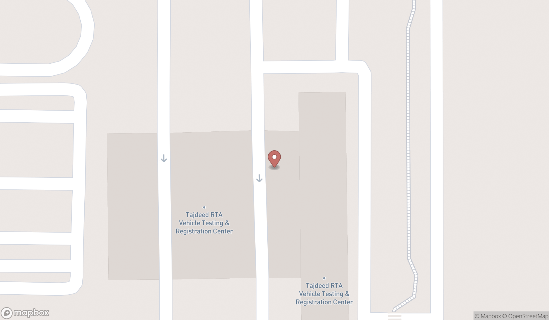 Map showing the ranked vehicle inspections in Dubai, Dubai