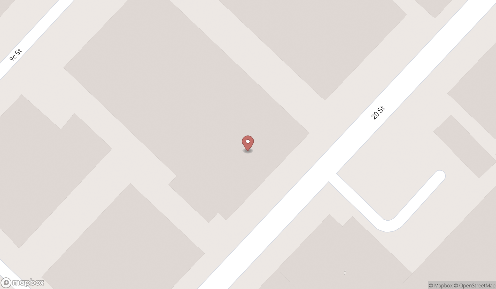 Map showing the search results in Dubai