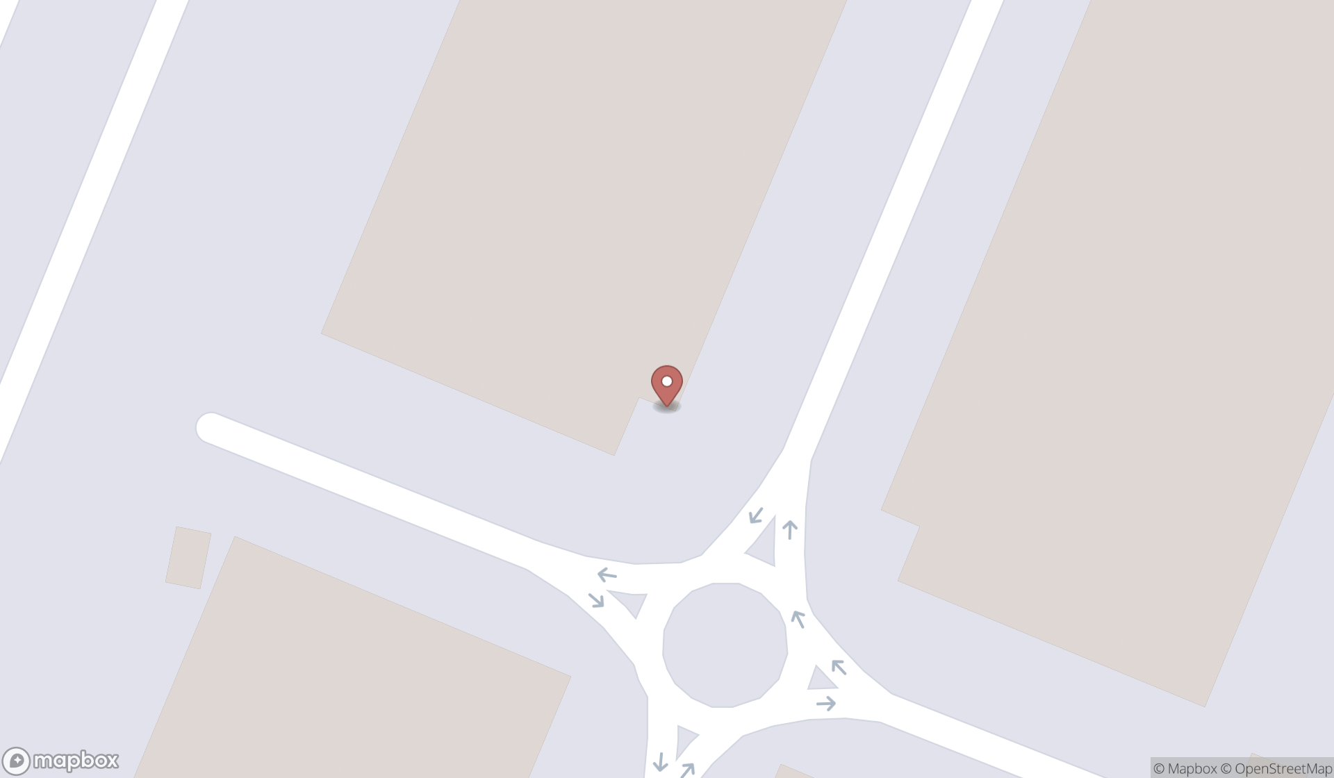 Map showing the search results in Dubai