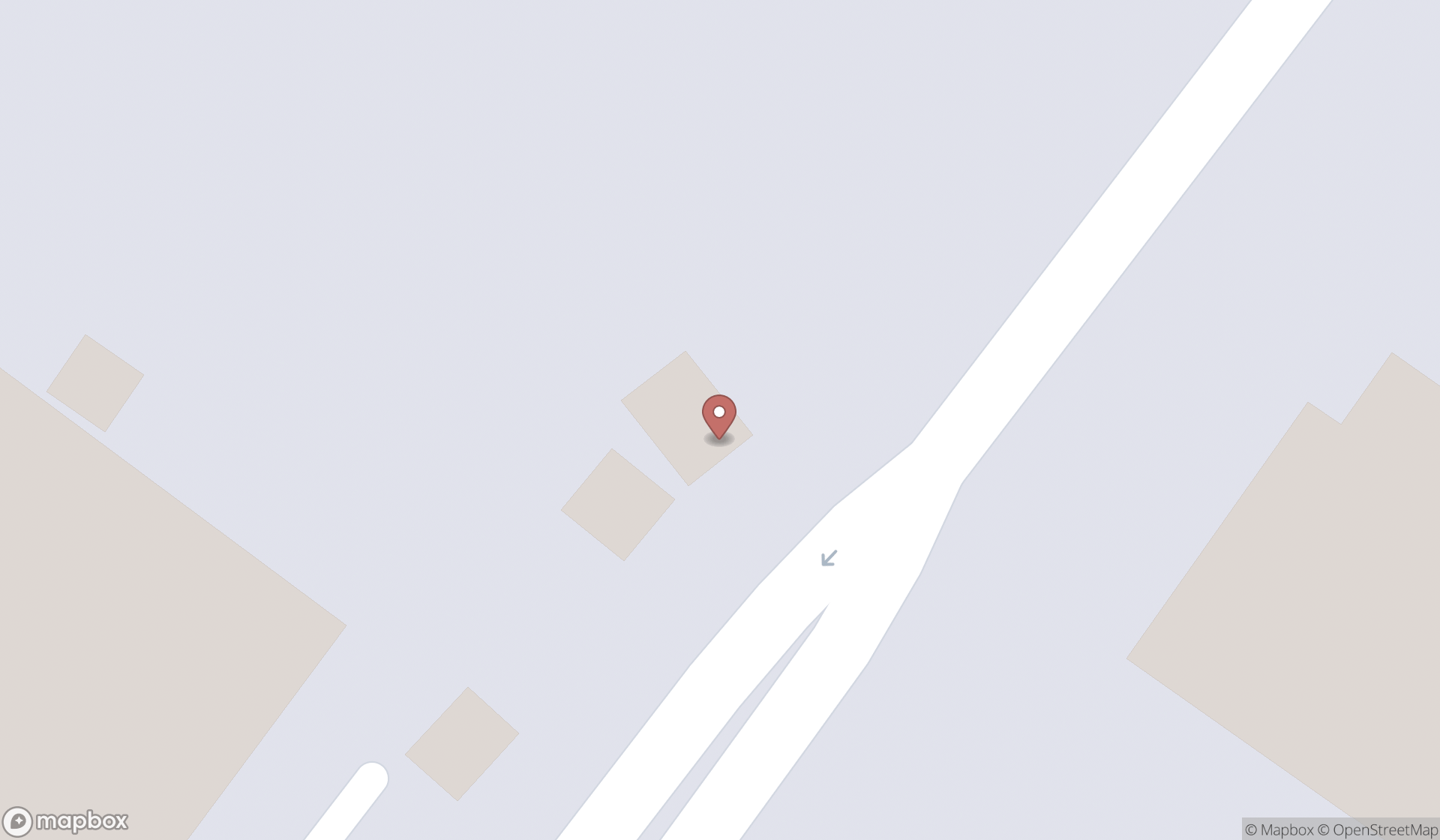 Map showing the search results in Dubai