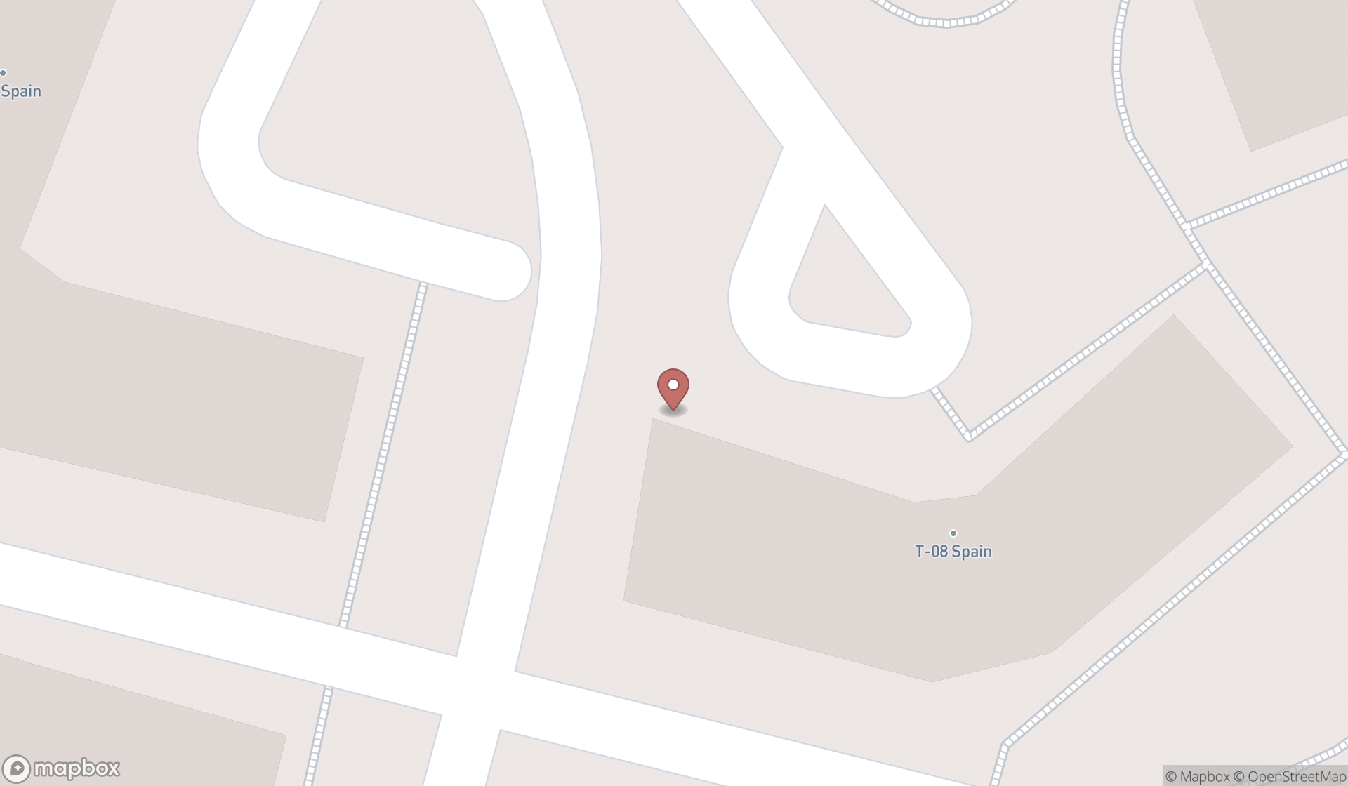 Map showing the search results in Dubai
