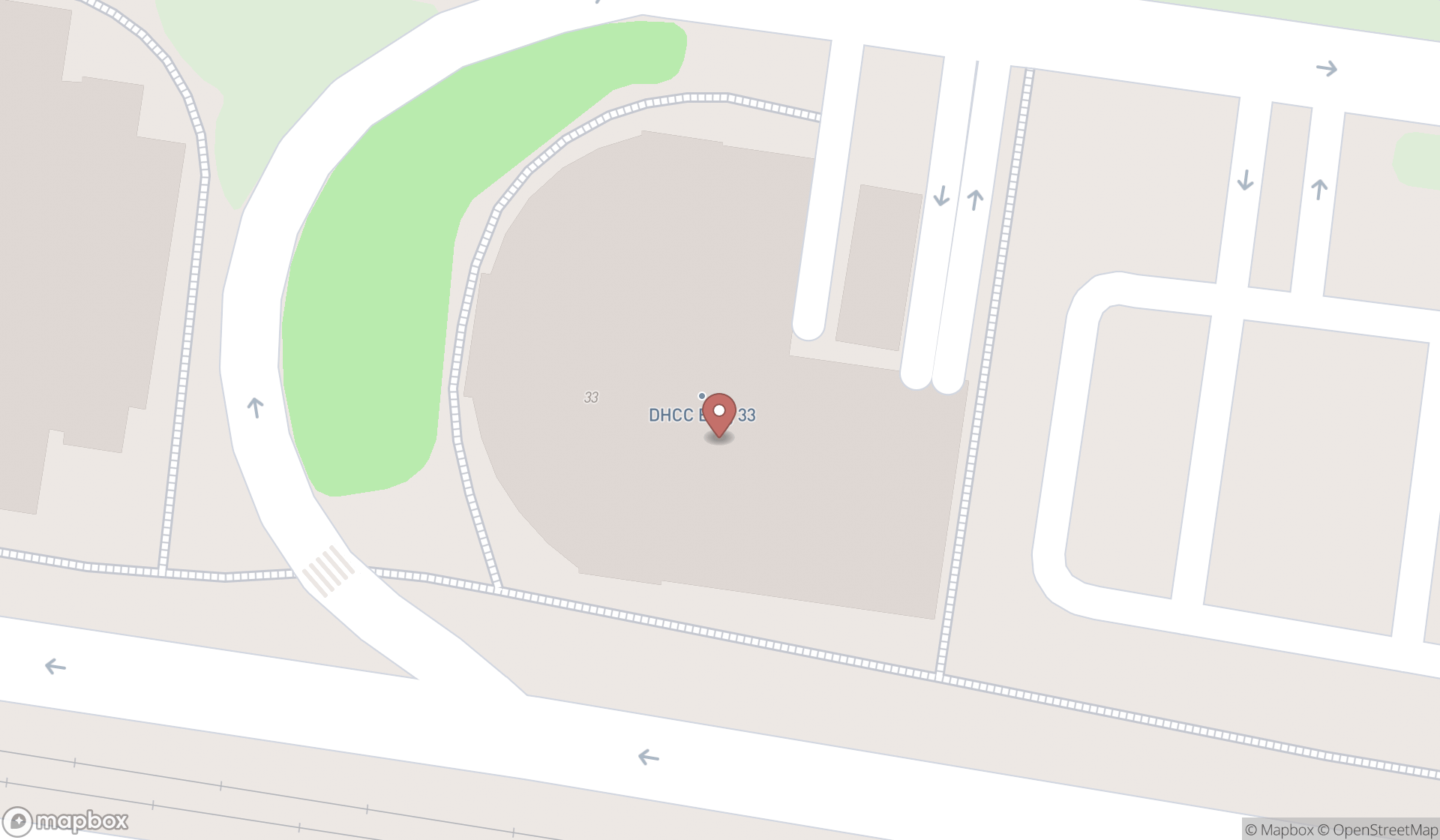 Map showing the search results in Dubai