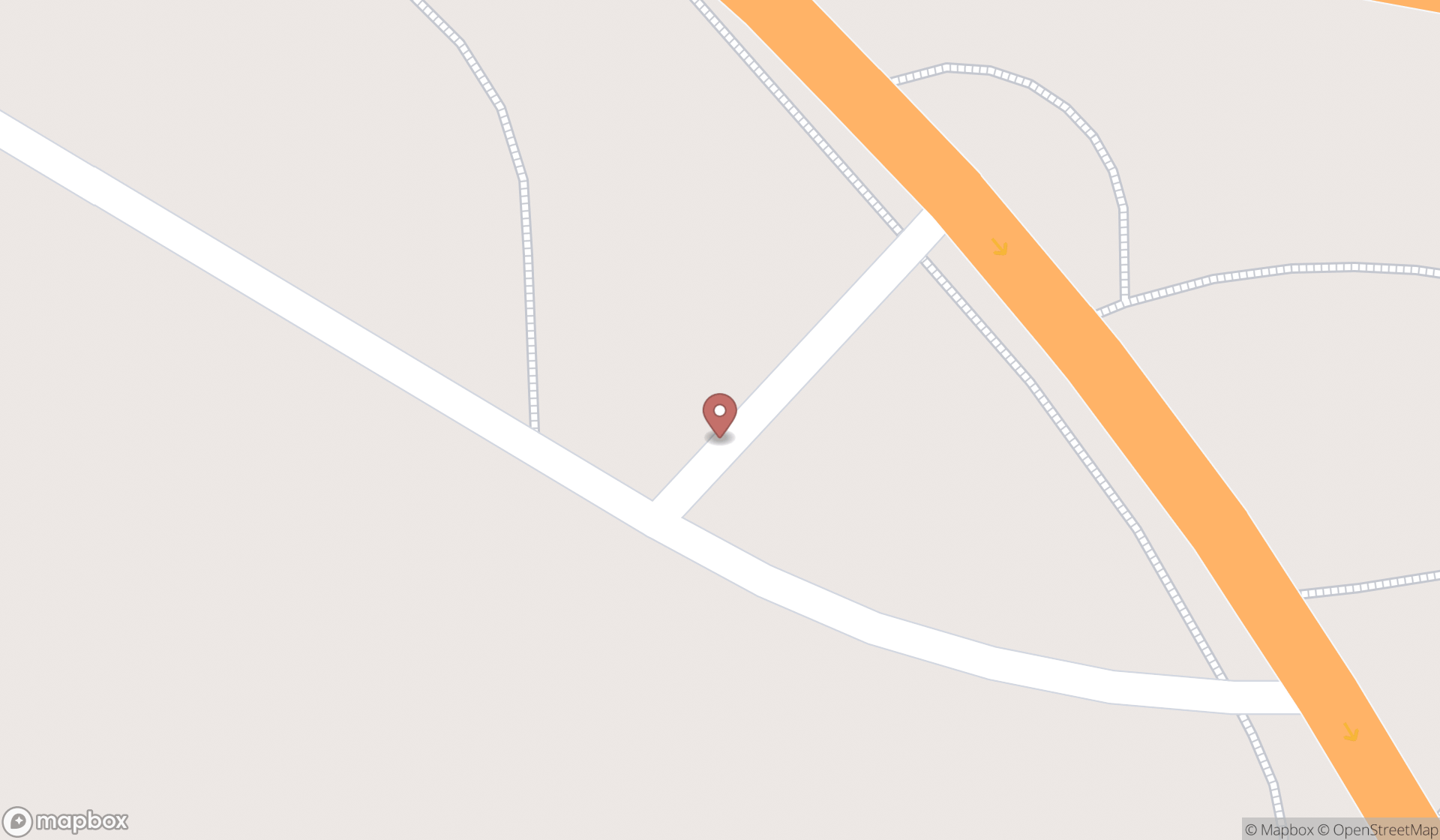 Map showing the search results in Dubai