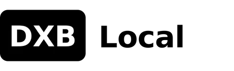 DXB Local — monochrome logo (PNG) preview