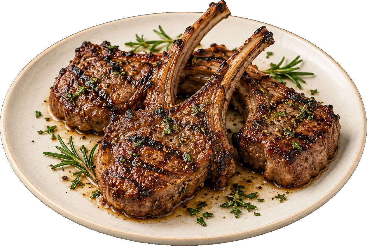Illustration of Lamb chops